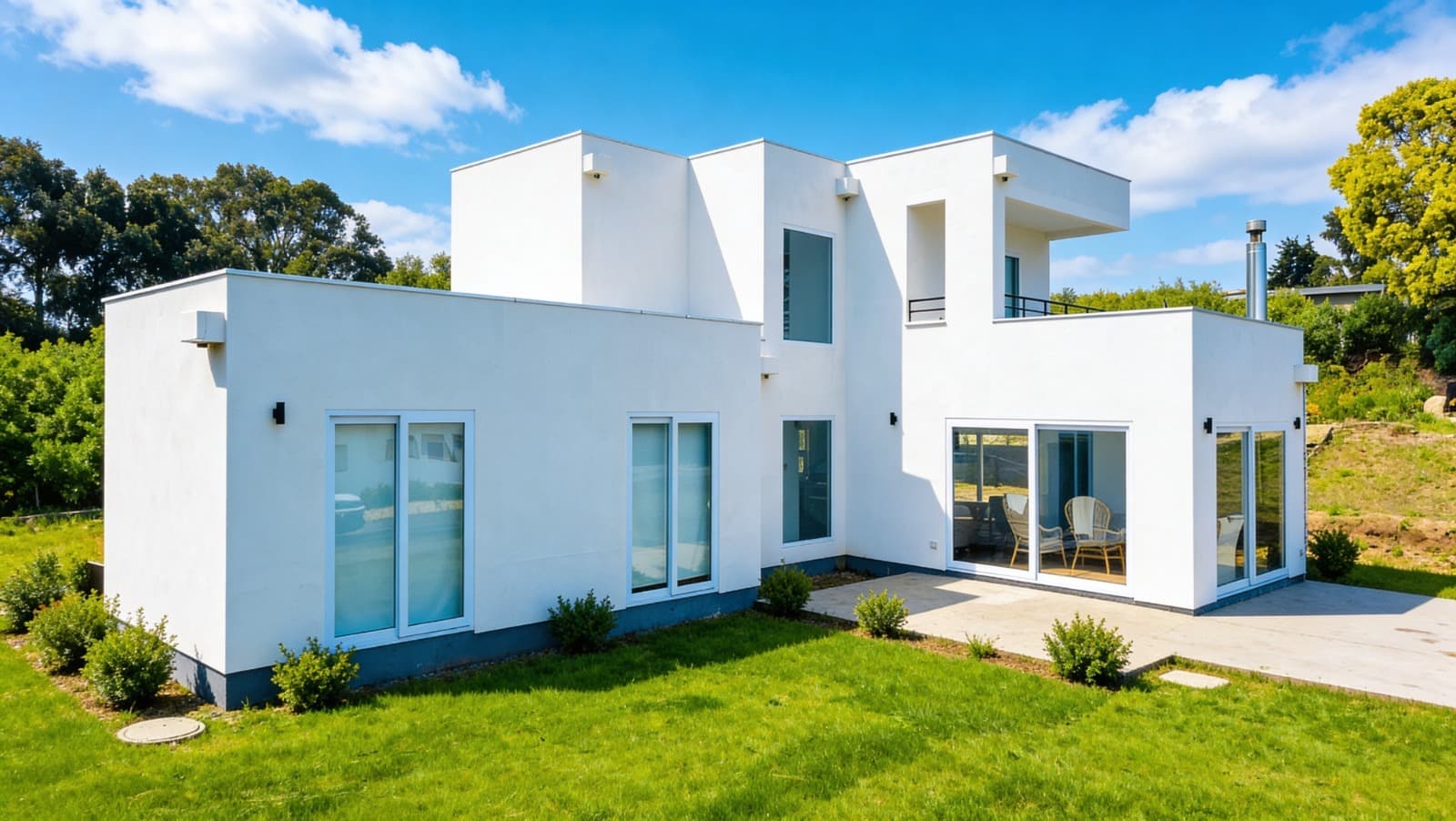 Vivienda construida por Canadian Houses con sistema steel framing